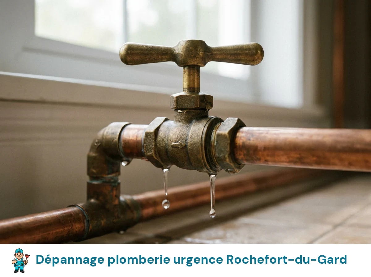 Dépannage plomberie urgence à Rochefort-du-Gard