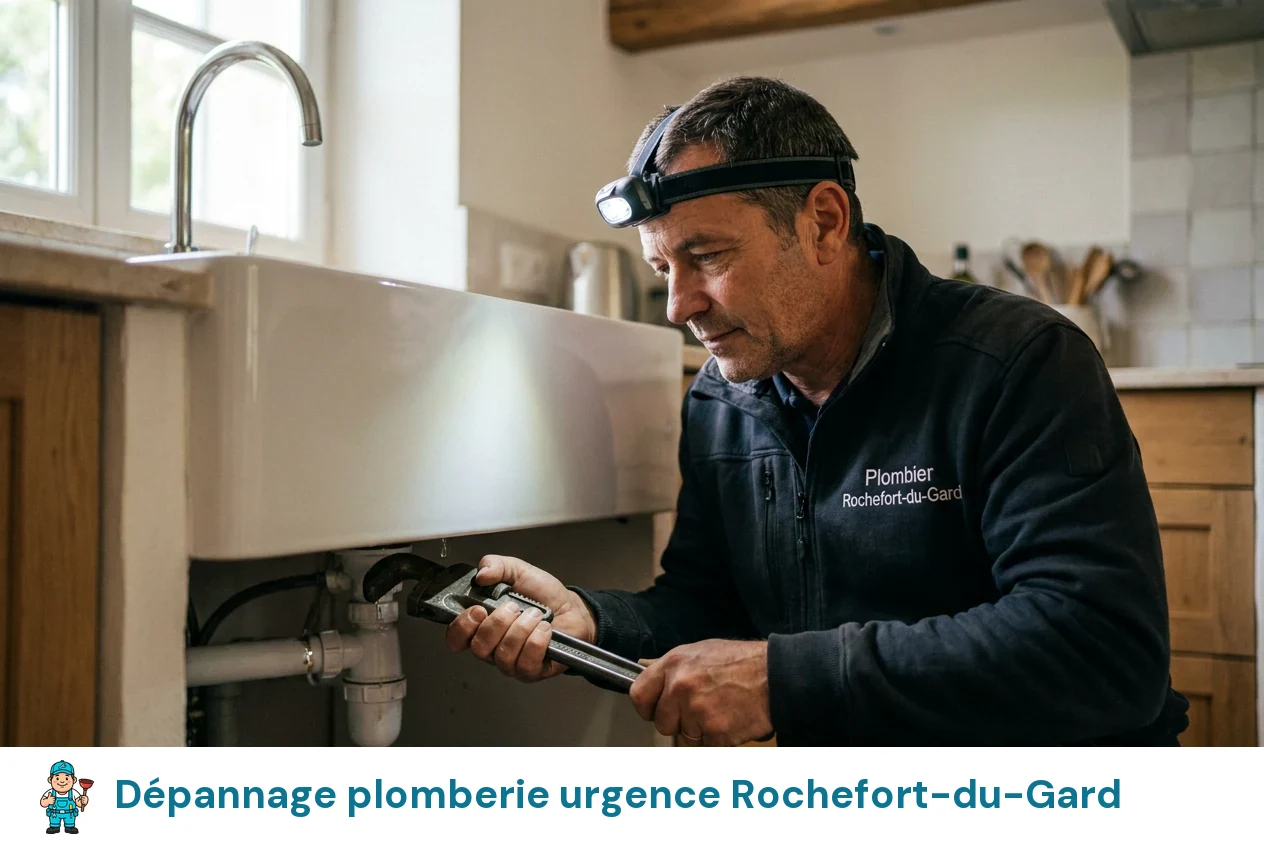 Dépannage plomberie urgence à Rochefort-du-Gard