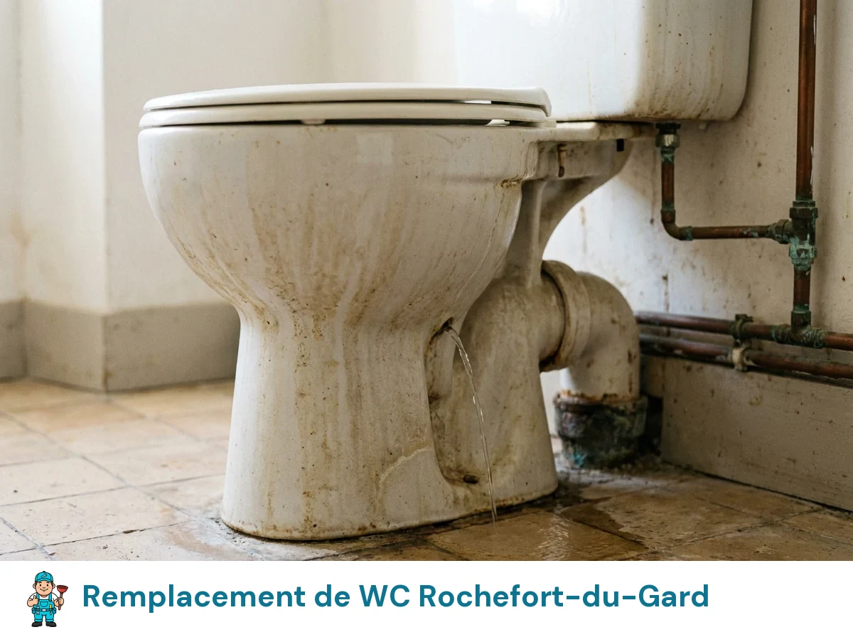 Remplacement de WC à Rochefort-du-Gard