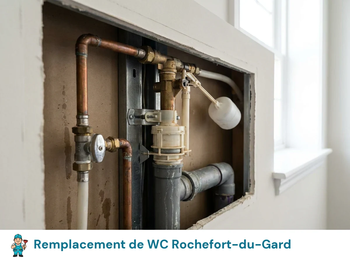 Remplacement de WC à Rochefort-du-Gard